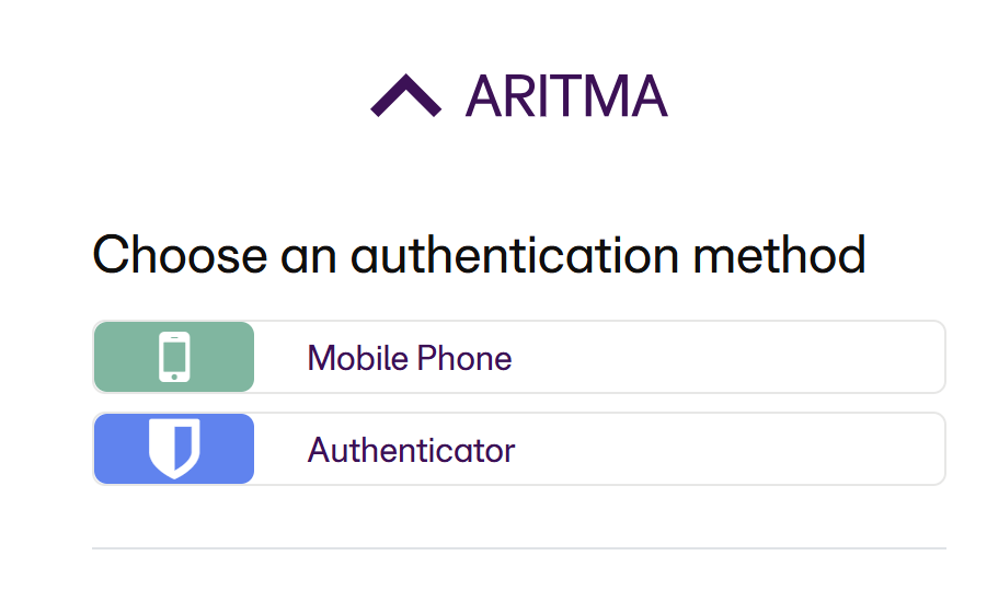 Choose verification method
