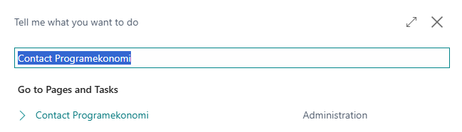 Contact Programekonomi screenshot