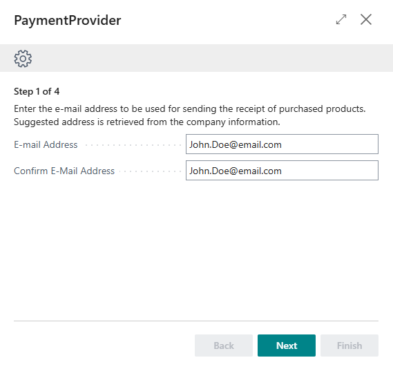 Registering Process screenshot