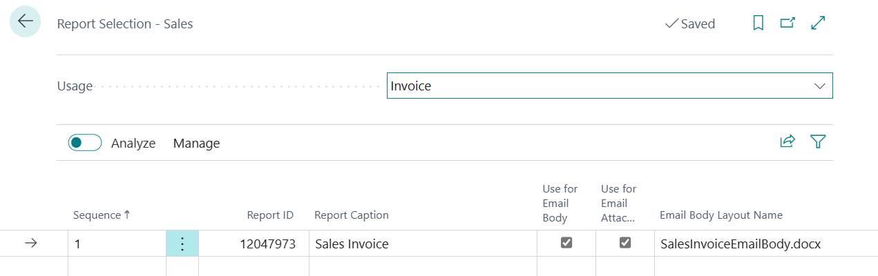 Email screenshot