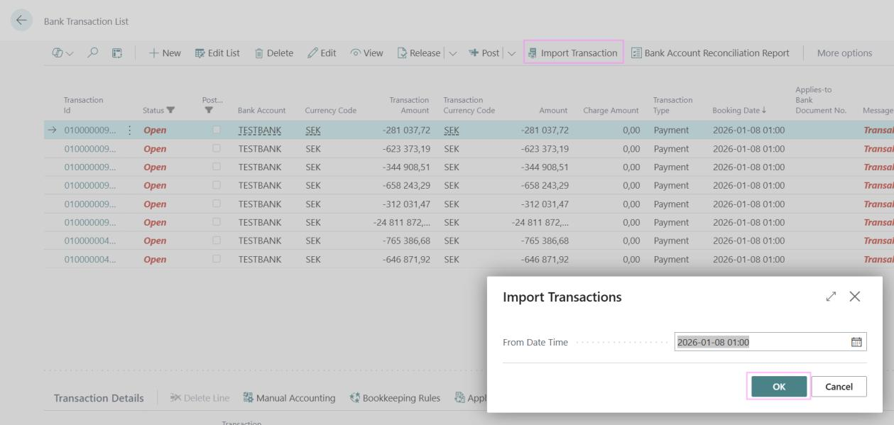 Import Transactions