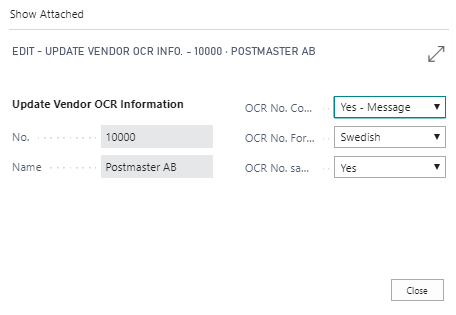 Control of OCR no screenshot