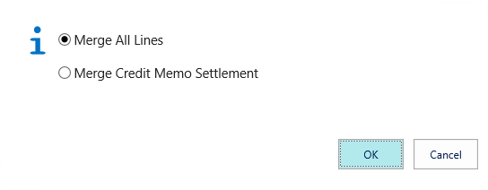 Merge Credit Memo with Invoice screenshot