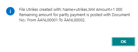 Partial Payment screenshot