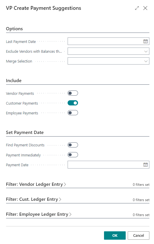 Payment of Sales Credit Memo screenshot