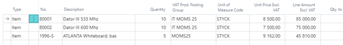 Sales Order and Sales Invoice screenshot