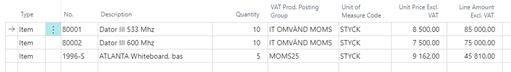 Sales Order and Sales Invoice screenshot