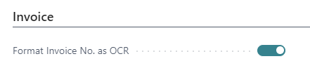 Print OCR No on Sales Document screenshot