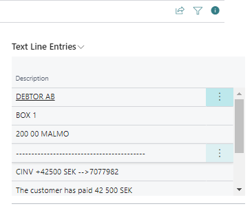 Receivable Error Handling screenshot